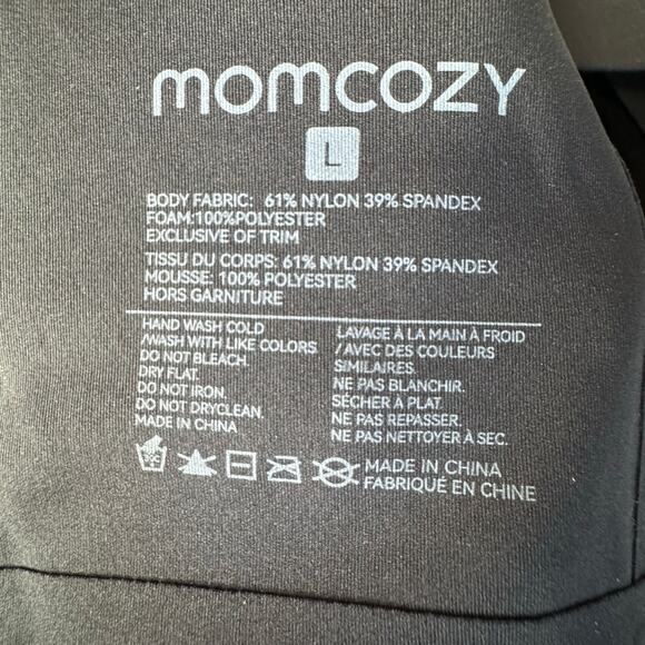 Momcozy Seamless Wireless Nursing Bra Black Removable Pads NWT Size Large - Picture 8 of 10